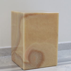 Onyx miele cube en pierre naturelle